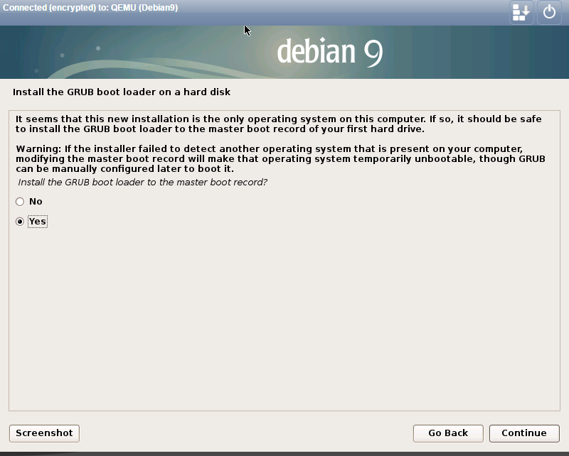 install debian 9.0 install grub.png