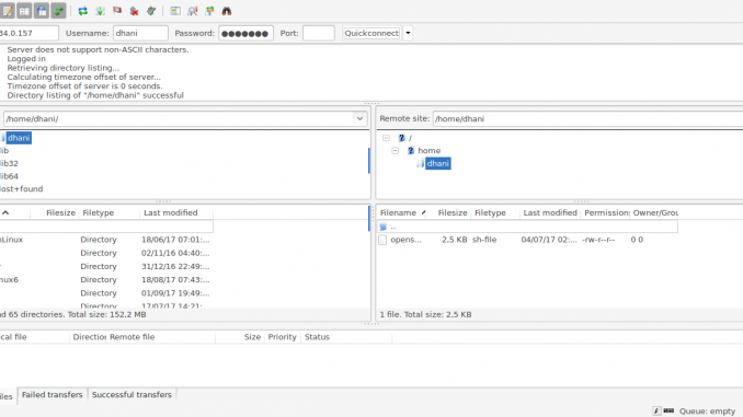 install ftp server on debian 9