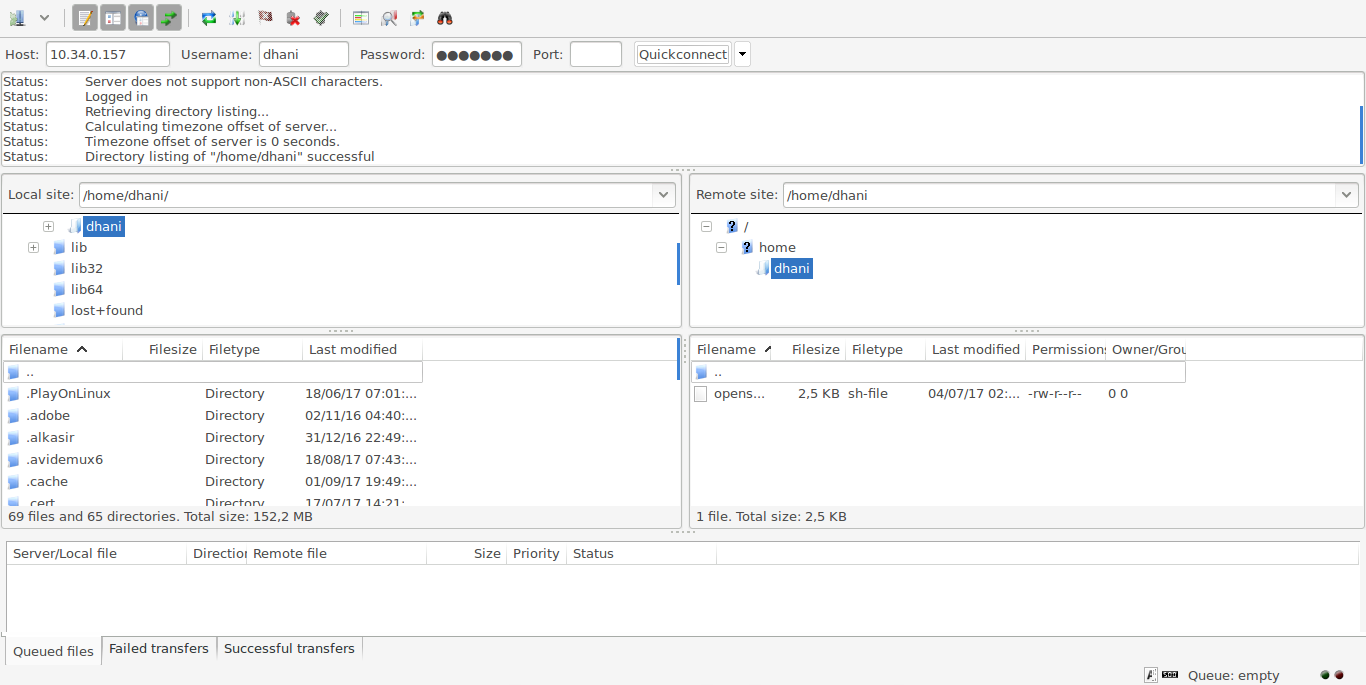 filezilla ubuntu