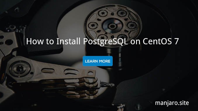 postgresql install centos