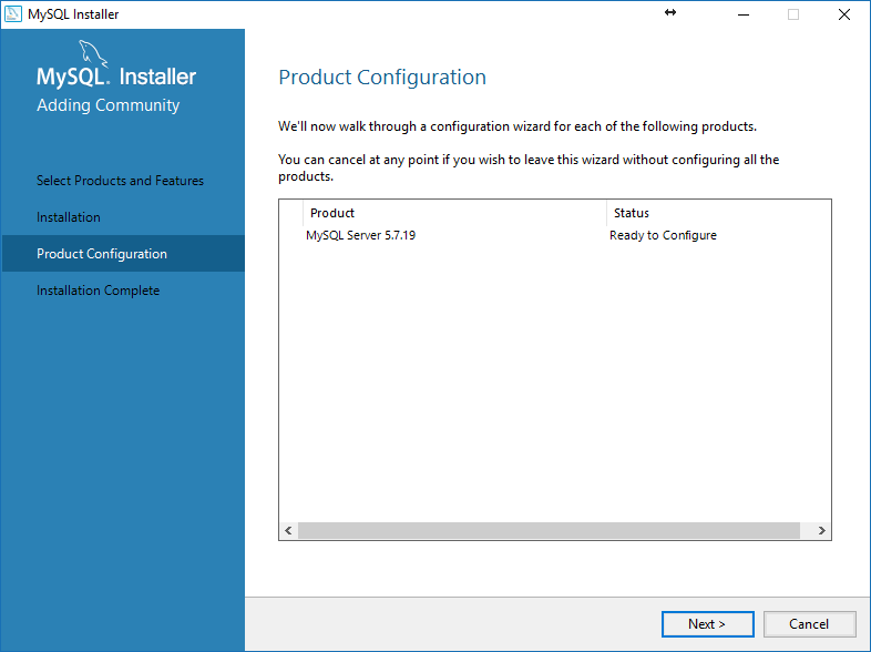 Mysql catalog tables