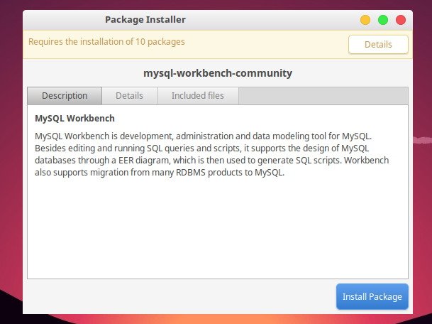 mysql workbench install linux mint