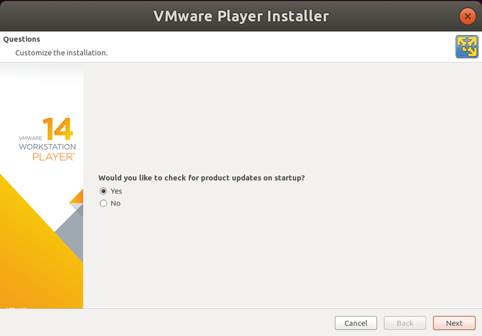 vmware player ubuntu