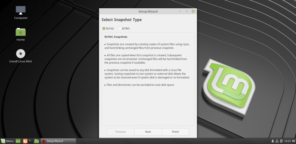 Удалить timeshift linux mint