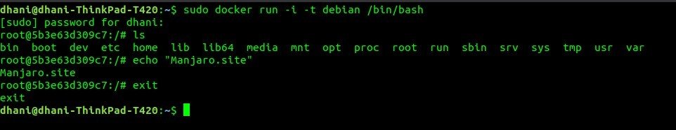 run-docker-interactive-mode-manjaro-dot-site