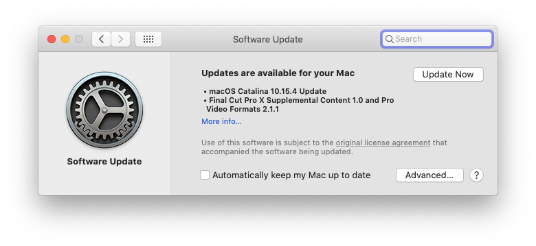 catalina mac update