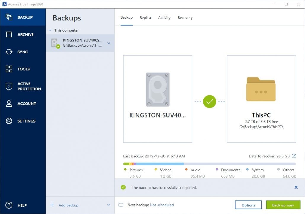 acronis true image can it read linux partitions