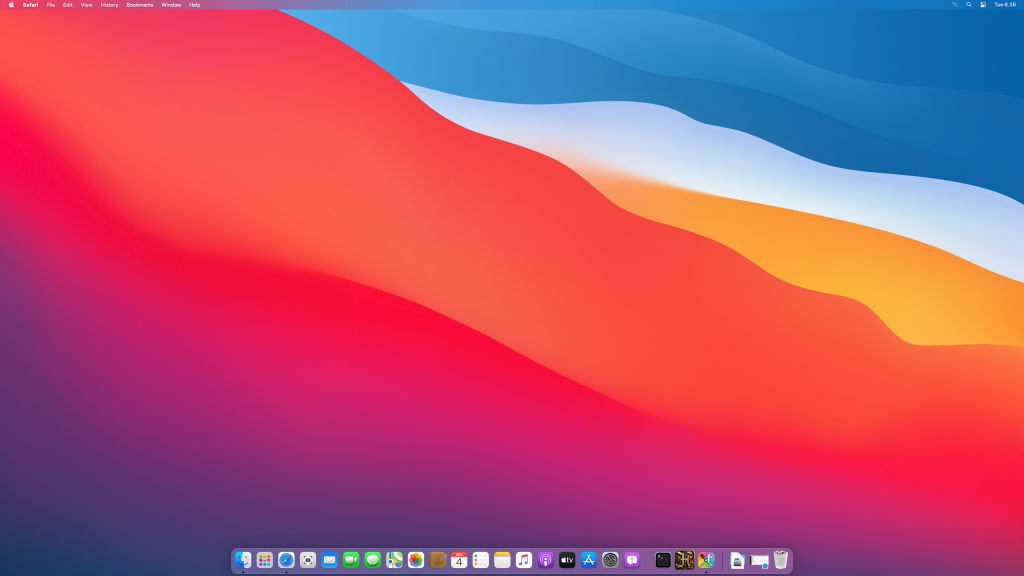 macos big sur desktop