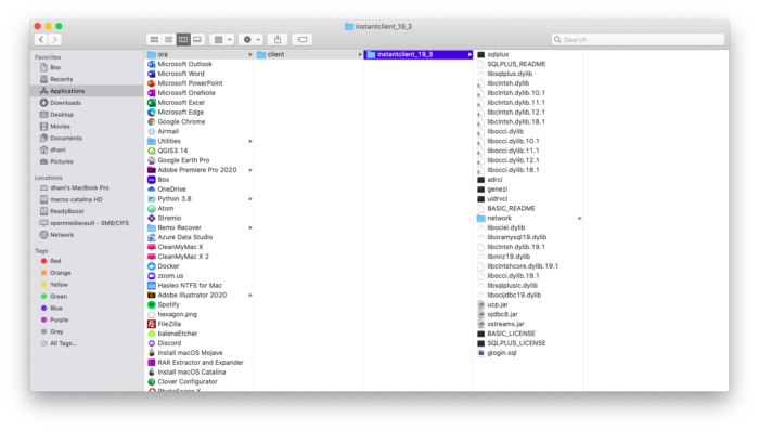 How to Install Oracle Instant Client on macOS Catalina - Manjaro dot site