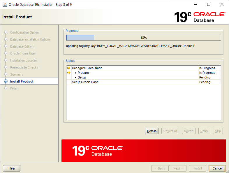 install Oracle 19c on Windows Server 2019