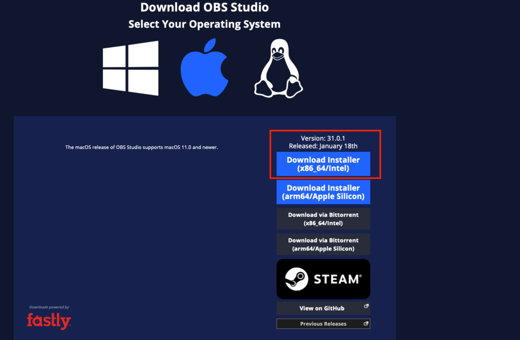 Install OBS Studio on macOS Sequoia Hackintosh